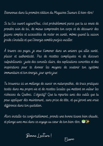 Magazine Saveurs & Bien-être | Octobre